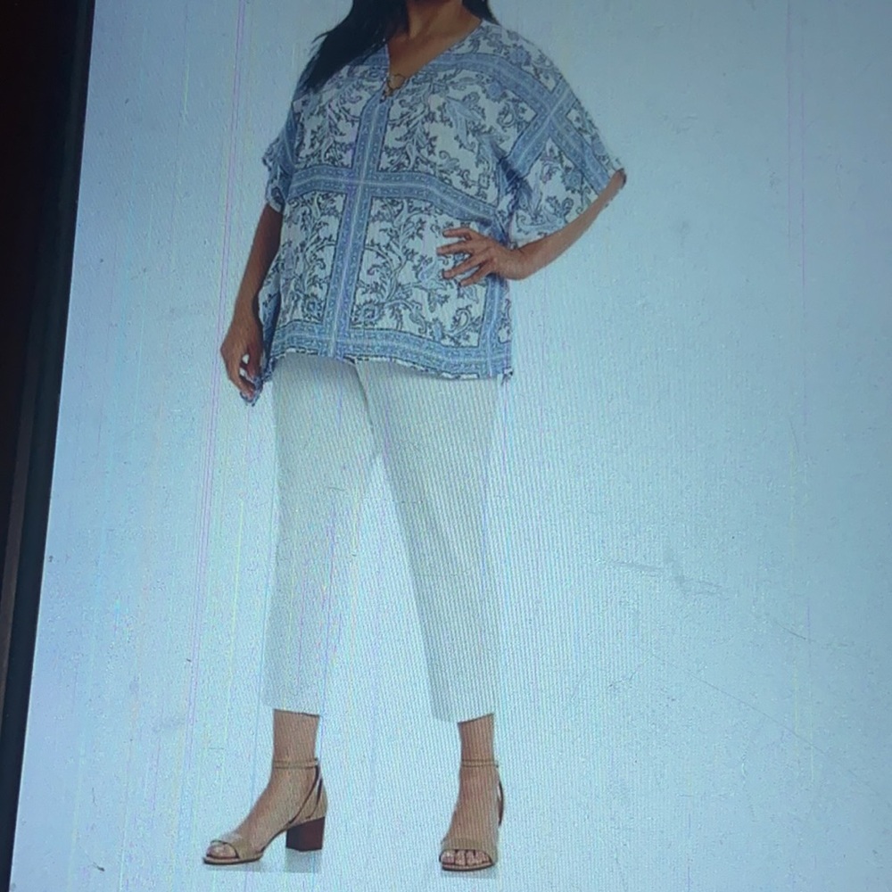 MICHAEL KORS PLUS SIZE EOVEN CAPRI PANTS